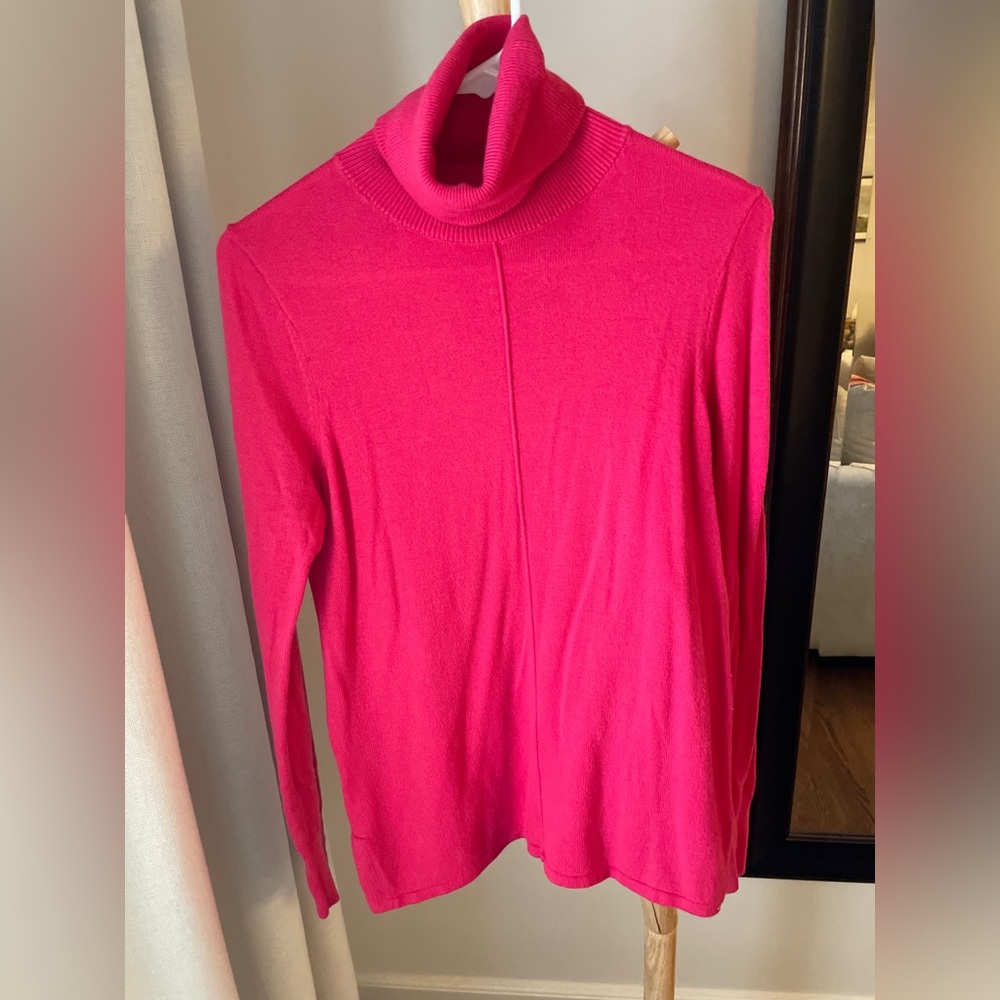 LOFT Pink Cowl-neck Sweater